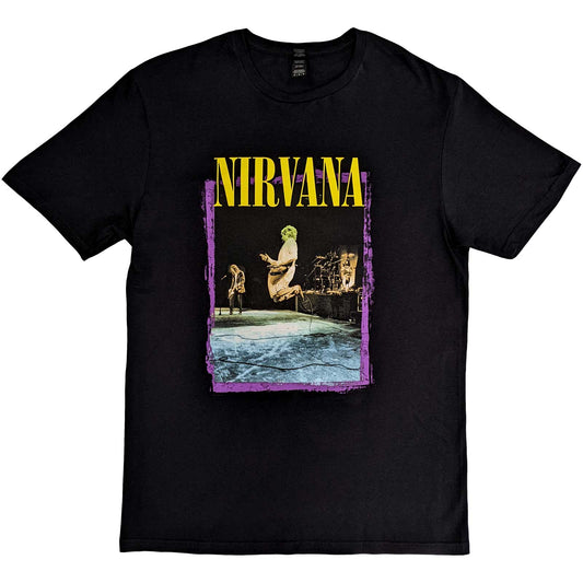 NIRVANA UNISEX T-SHIRT: STAGE JUMP