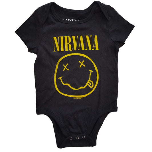 NIRVANA KIDS BABY GROW: YELLOW HAPPY FACE