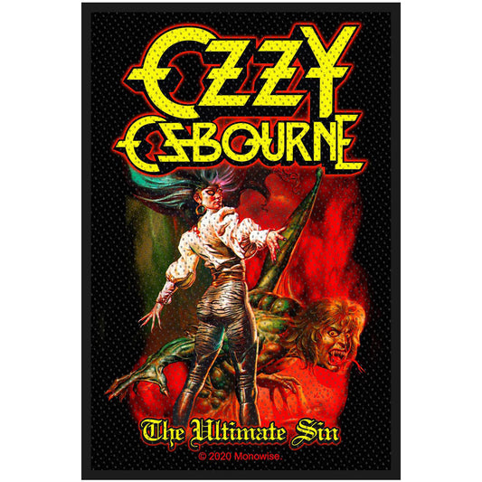 OZZY OSBOURNE STANDARD PATCH: THE ULTIMATE SIN
