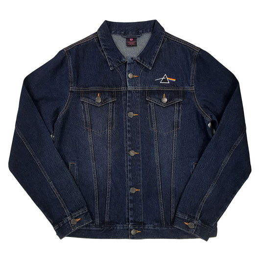 PINK FLOYD UNISEX DENIM JACKET: DARK SIDE OF THE MOON OVAL