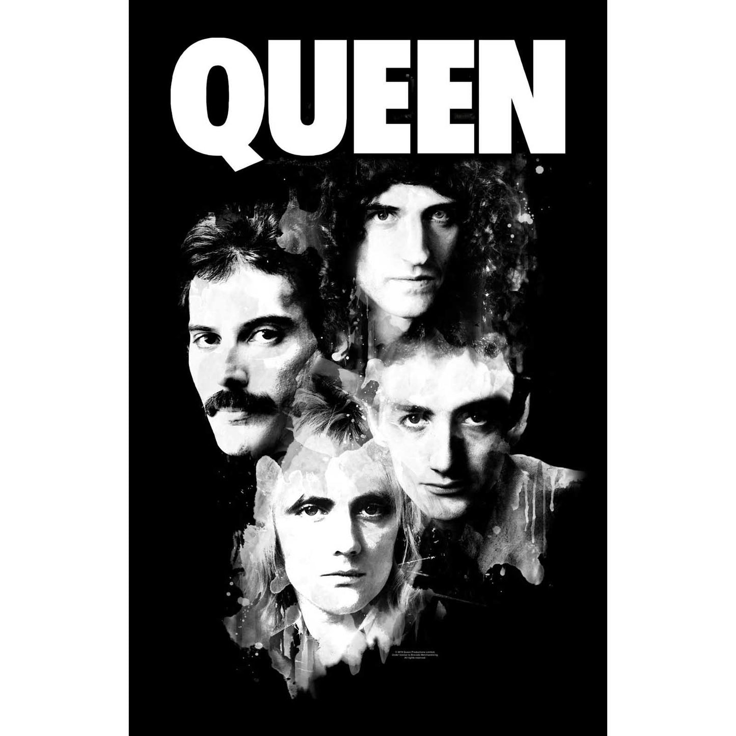 QUEEN TEXTILE POSTER: FACES