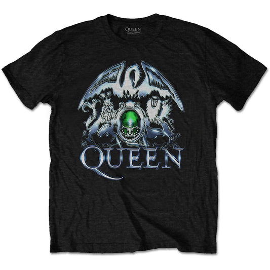 QUEEN UNISEX T-SHIRT: METAL CREST