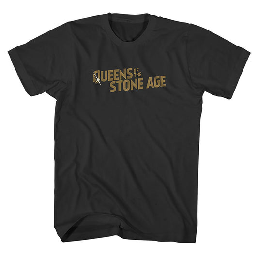 QUEENS OF THE STONE AGE UNISEX T-SHIRT: BULLET SHOT LOGO