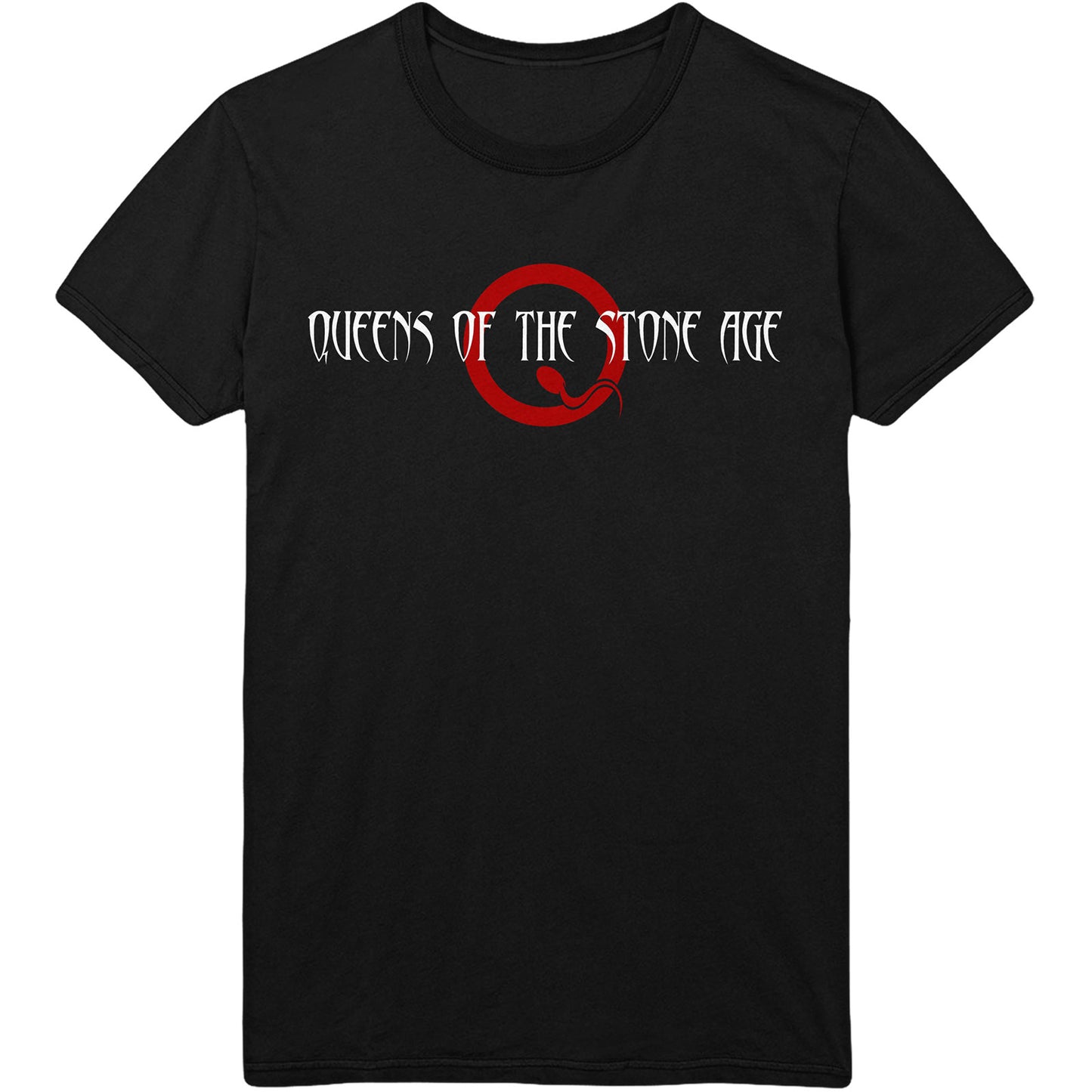 QUEENS OF THE STONE AGE UNISEX T-SHIRT: TEXT LOGO