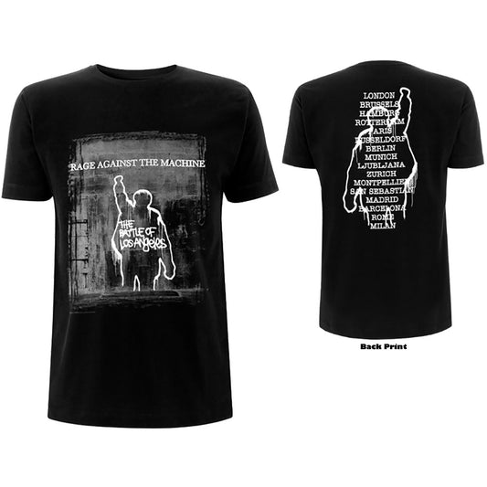 RAGE AGAINST THE MACHINE UNISEX T-SHIRT: BOLA EURO TOUR