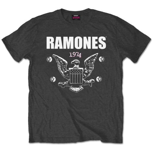 RAMONES UNISEX T-SHIRT: 1974 EAGLE