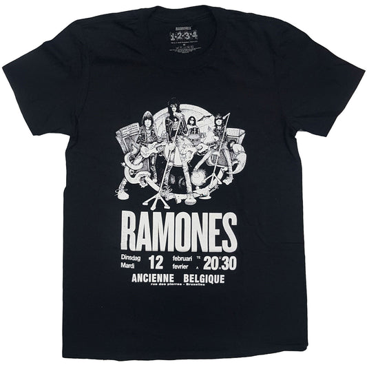 RAMONES UNISEX T-SHIRT: BELGIQUE