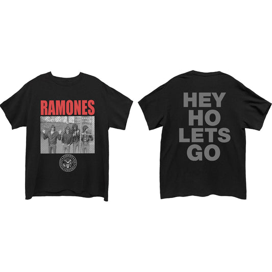 RAMONES UNISEX T-SHIRT: CAGE PHOTO