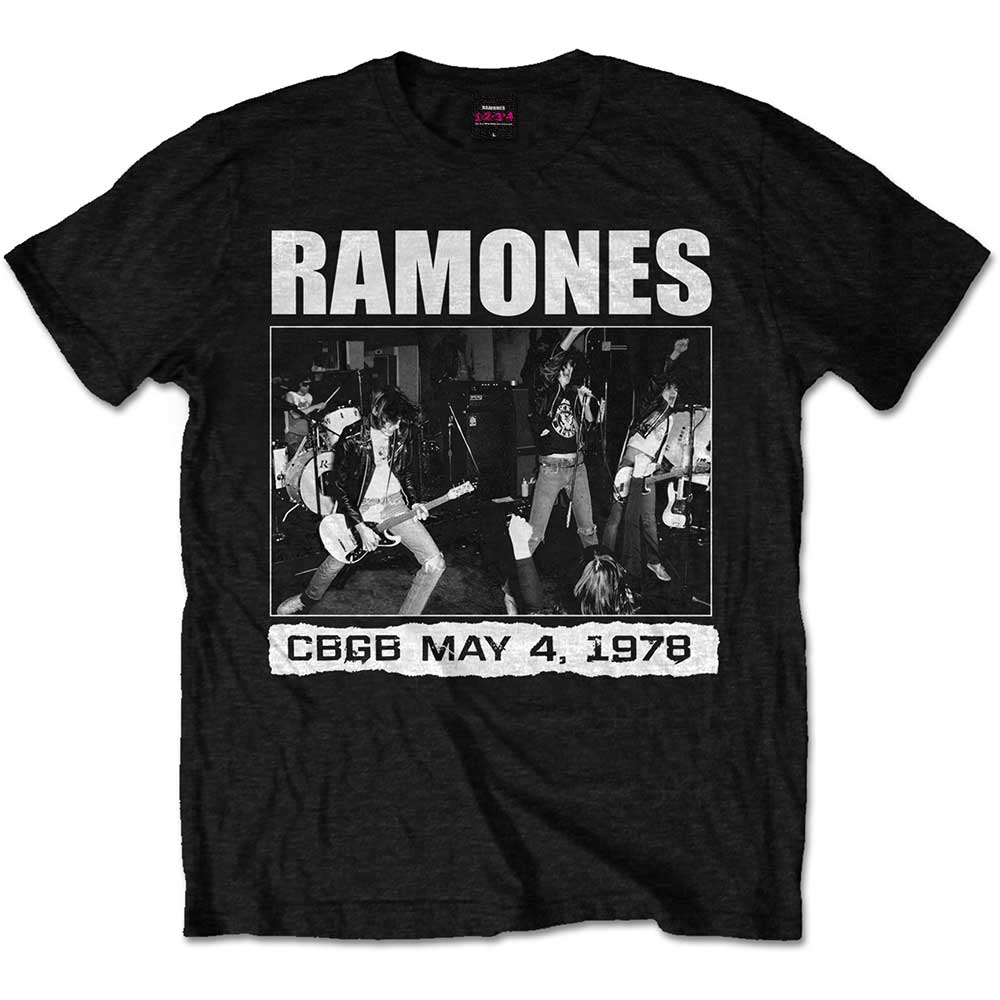 RAMONES UNISEX T-SHIRT: CBGB 1978