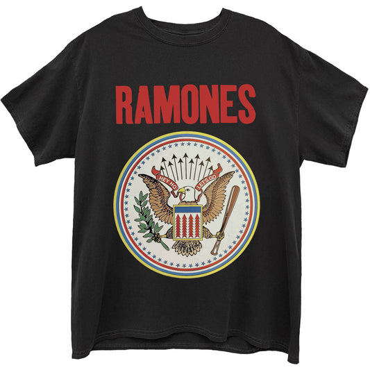 RAMONES UNISEX T-SHIRT: FULL COLOUR SEAL