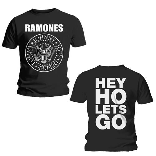 RAMONES UNISEX T-SHIRT: HEY HO