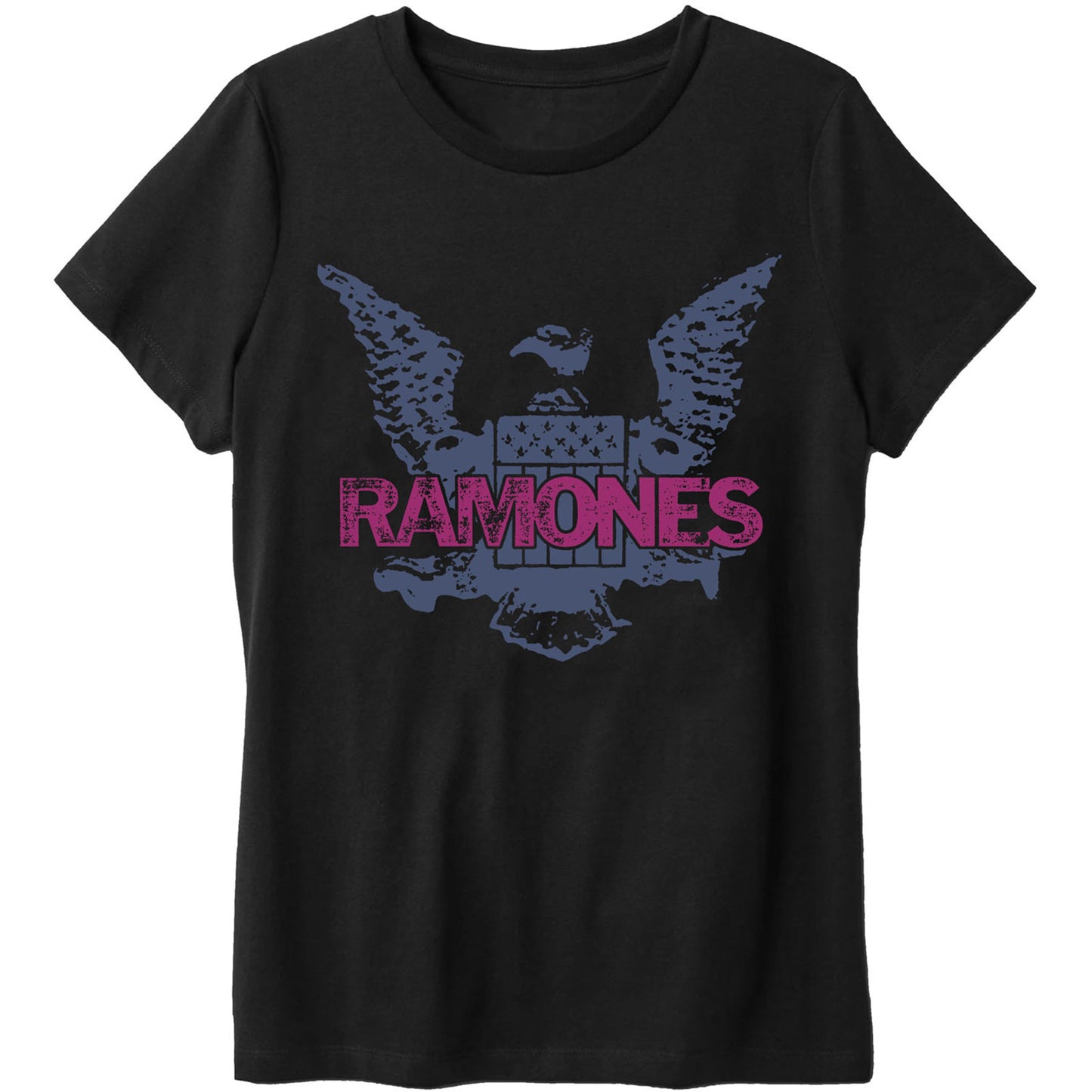 RAMONES UNISEX T-SHIRT: PURPLE EAGLE