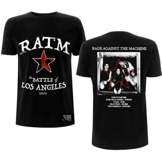 RAGE AGAINST THE MACHINE UNISEX T-SHIRT: BATTLE STAR