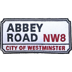 ABBEY ROAD, NW LONDON SIGN SEW ON PATCH