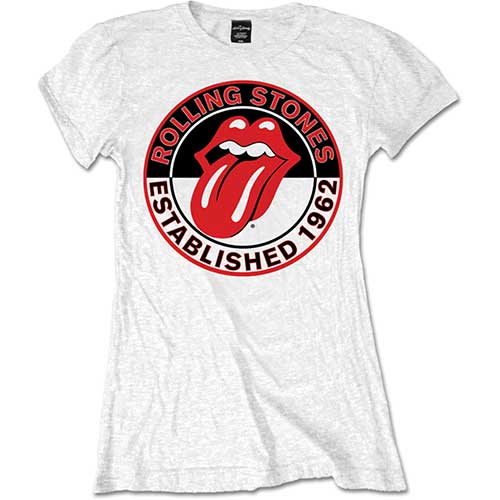 THE ROLLING STONES LADIES T-SHIRT: EST. 1962