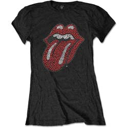 THE ROLLING STONES LADIES T-SHIRT: CLASSIC TONGUE