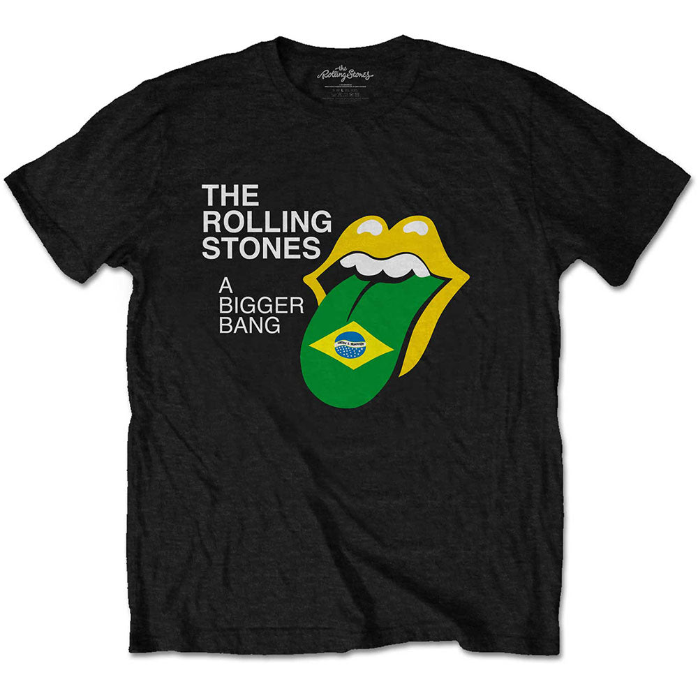 THE ROLLING STONES UNISEX T-SHIRT: BIGGER BANG - BRAZIL '80