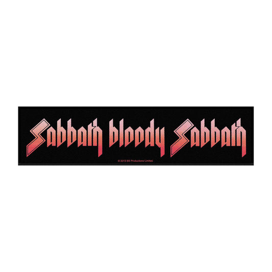 BLACK SABBATH SUPER STRIP PATCH: SABBATH BLOODY SABBATH