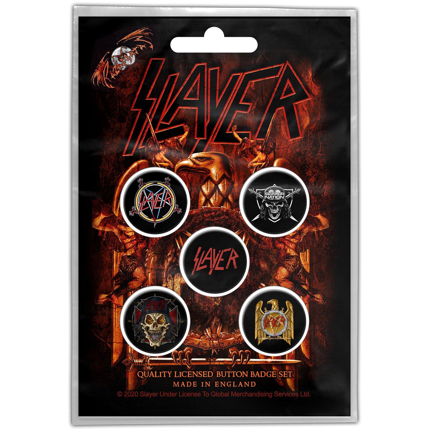 SLAYER BUTTON BADGE PACK: EAGLE