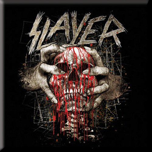 SLAYER FRIDGE MAGNET: SKULL CLENCH