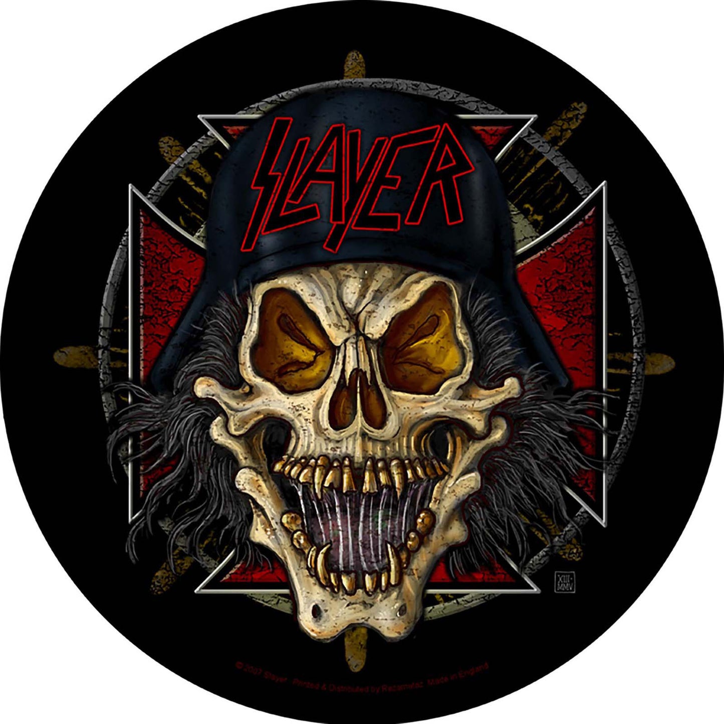 SLAYER BACK PATCH: WEHRMACHT CIRCULAR