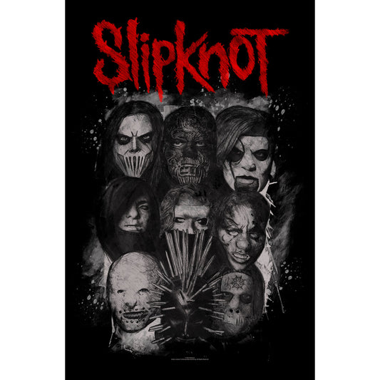 SLIPKNOT TEXTILE POSTER: MASKS