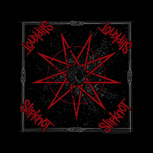 SLIPKNOT UNISEX BANDANA: NINE POINTED STAR