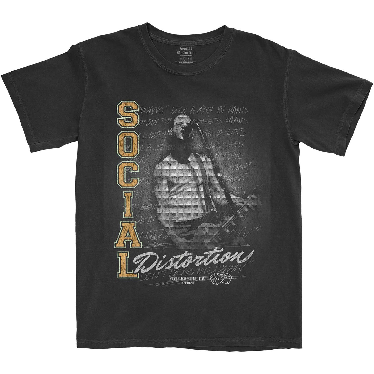 SOCIAL DISTORTION UNISEX T-SHIRT: ATHLETICS