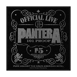 PANTERA STANDARD PATCH: 101% PROOF