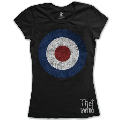 THE WHO LADIES T-SHIRT: TARGET DISTRESSED