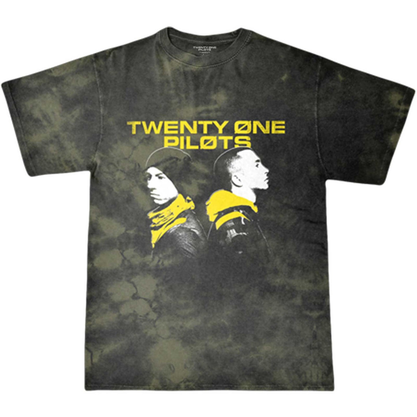 TWENTY ONE PILOTS UNISEX T-SHIRT: BACK TO BACK (DIP-DYE)