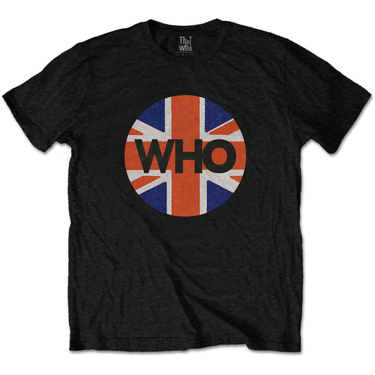 THE WHO UNISEX T-SHIRT: UNION JACK CIRCLE