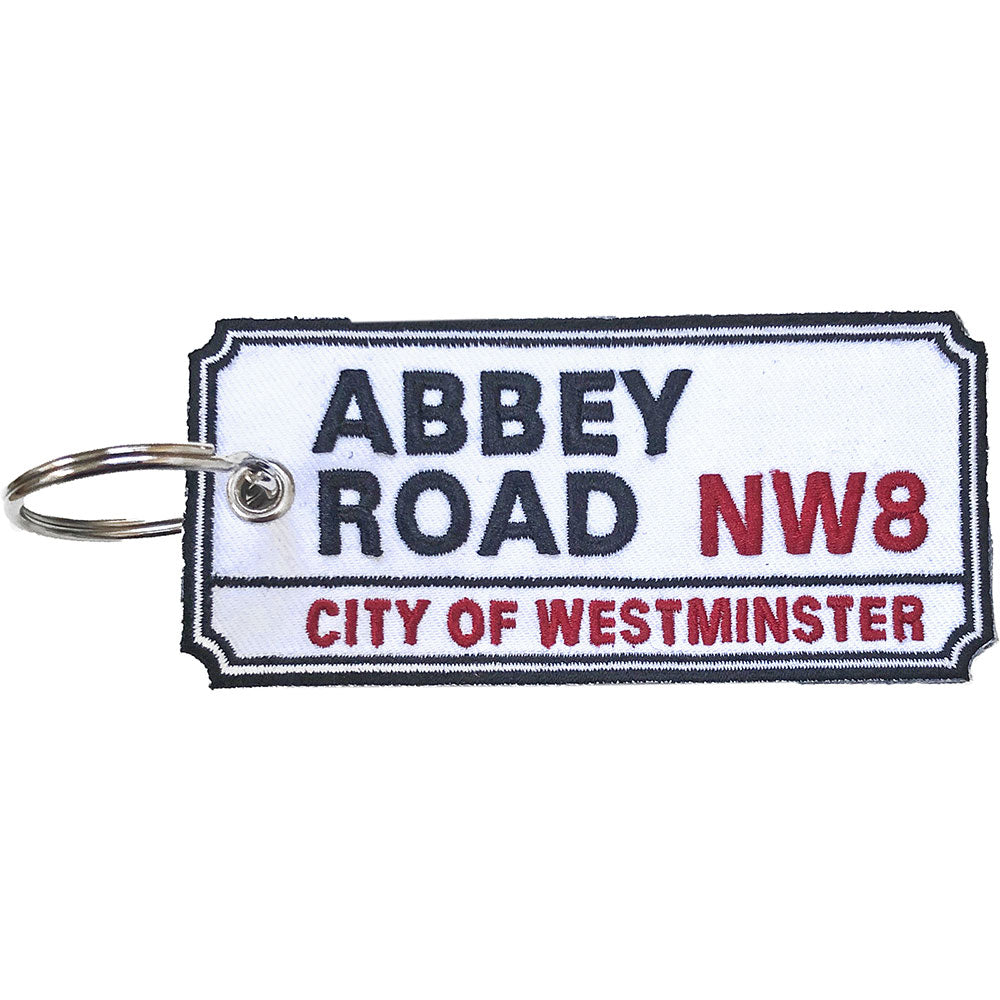 ROAD SIGN KEYCHAIN: ABBEY ROAD, NW LONDON SIGN