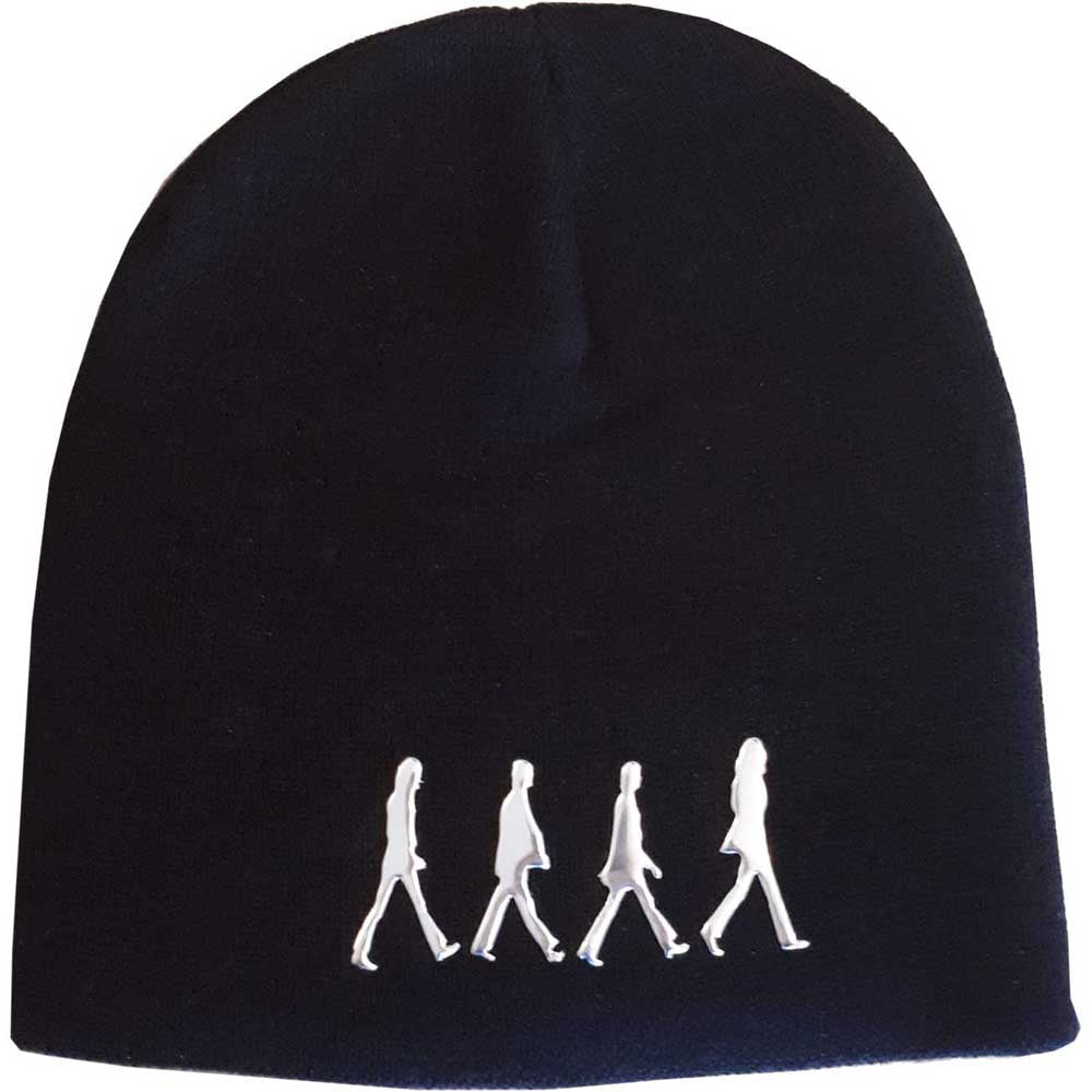 THE BEATLES UNISEX BEANIE HAT: ABBEY ROAD (SONIC SILVER)