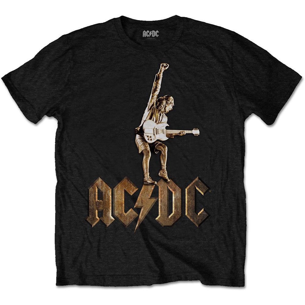 AC/DC UNISEX T-SHIRT: ANGUS STATUE