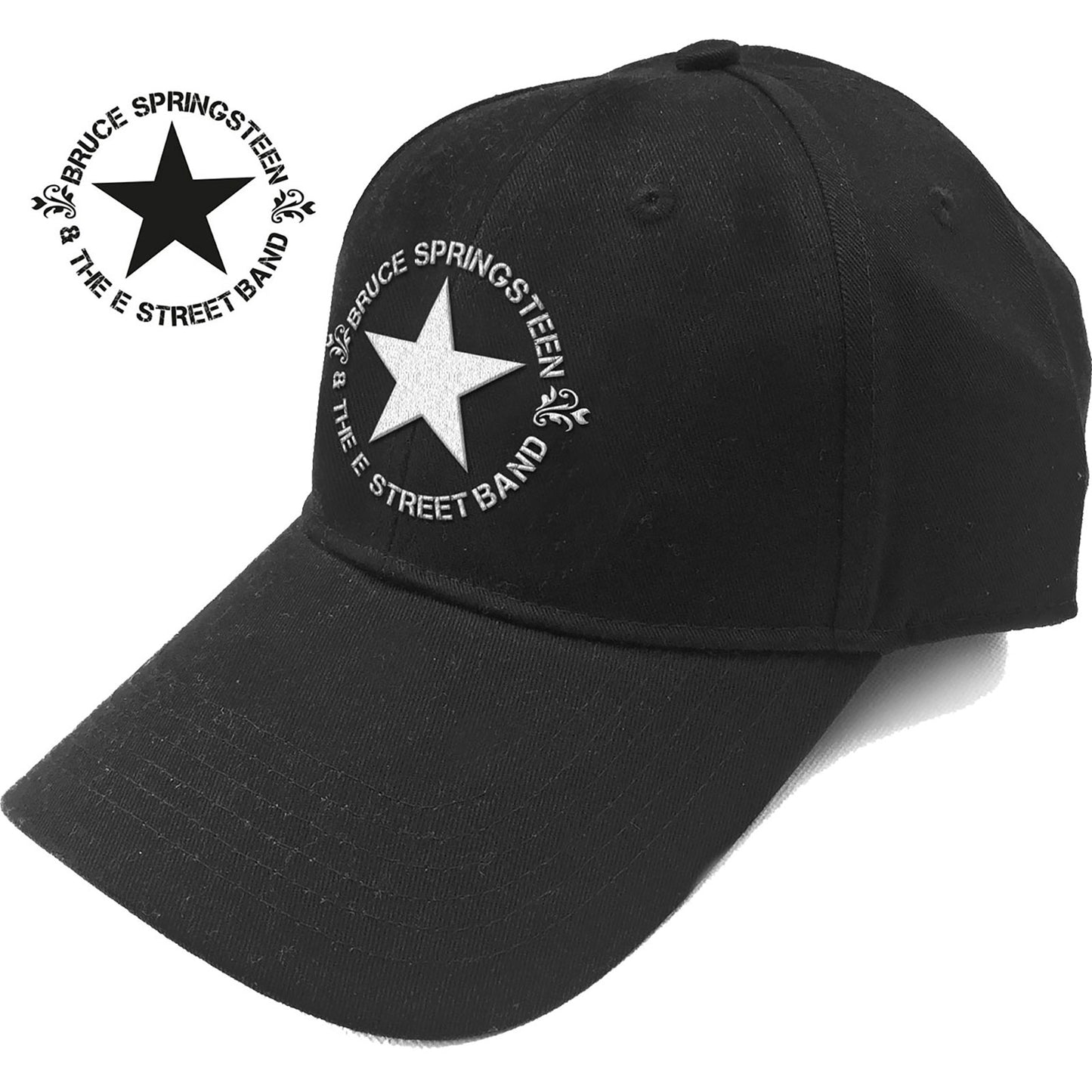 BRUCE SPRINGSTEEN UNISEX BASEBALL CAP: CIRCLE STAR LOGO