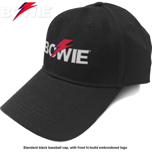 DAVID BOWIE UNISEX BASEBALL CAP: ALADDIN SANE BOLT LOGO