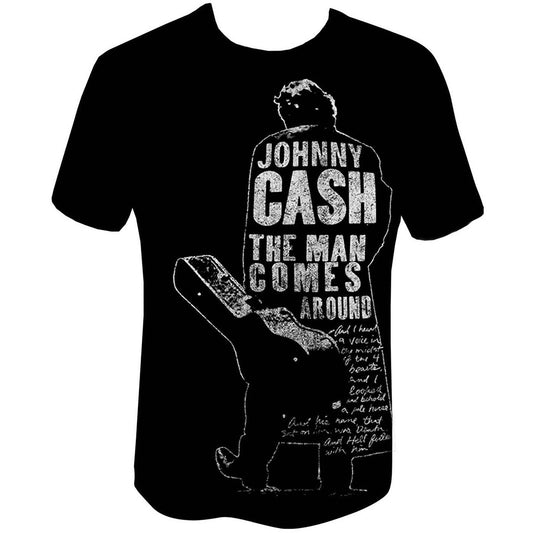 JOHNNY CASH UNISEX T-SHIRT: MAN COMES AROUND