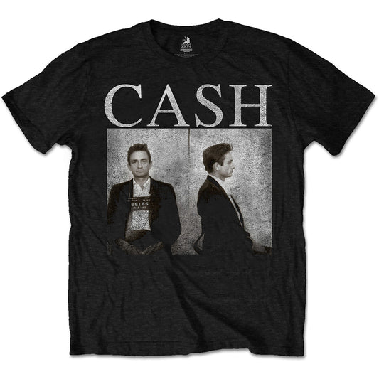 JOHNNY CASH UNISEX T-SHIRT: MUG SHOT