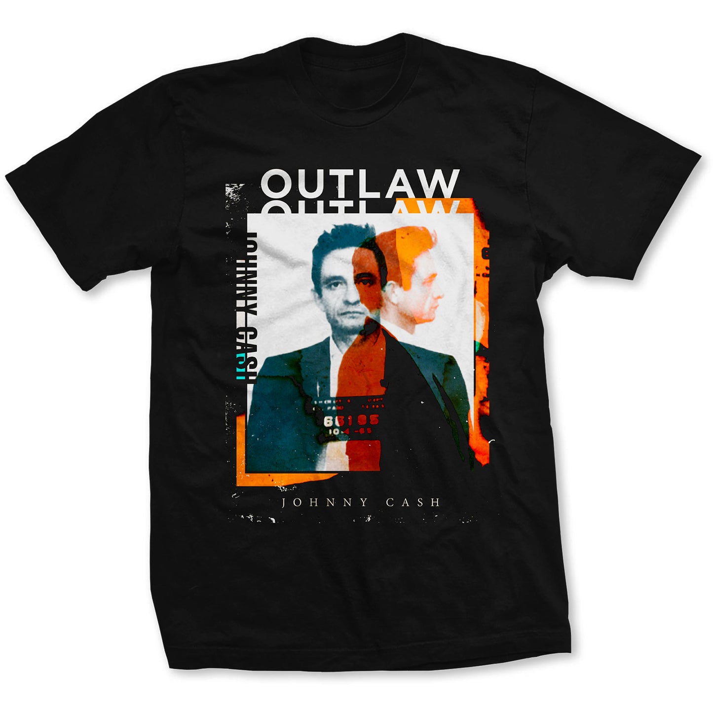 JOHNNY CASH UNISEX T-SHIRT: OUTLAW PHOTO
