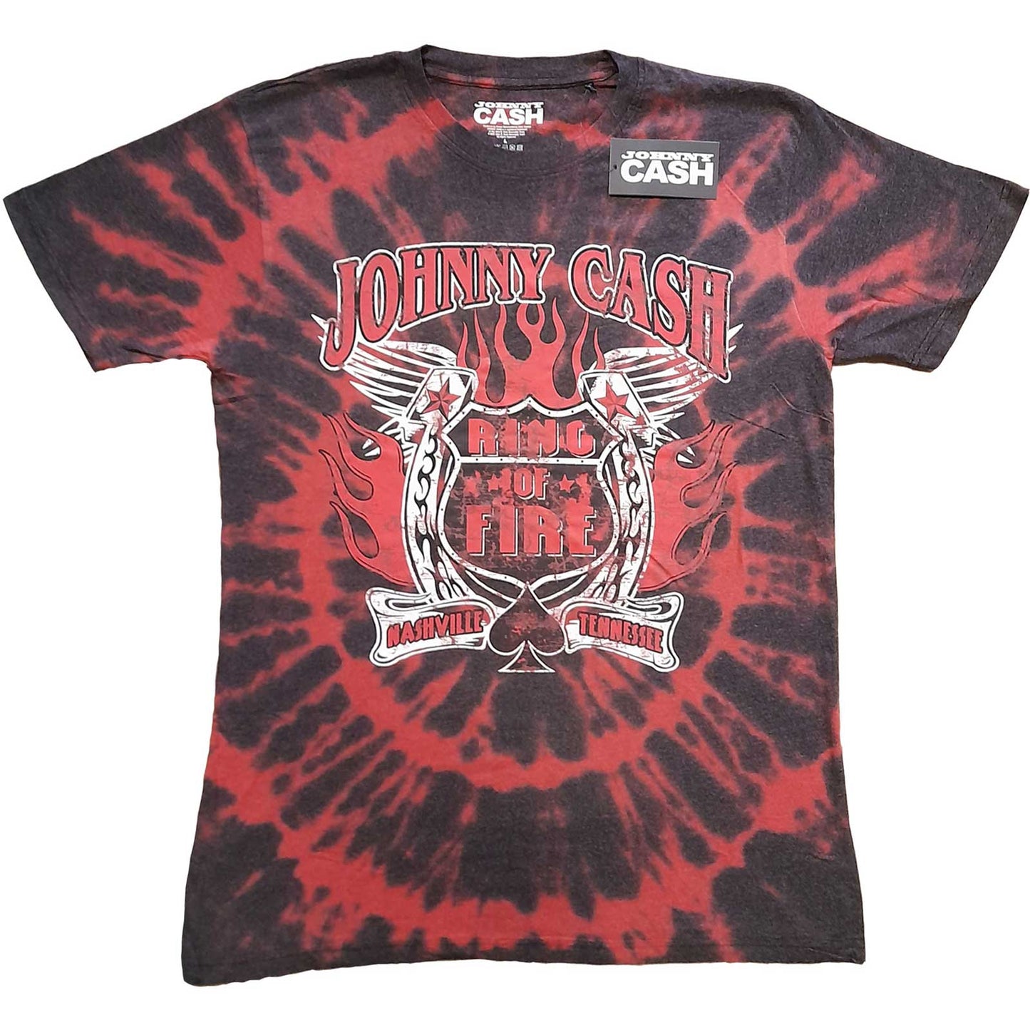 JOHNNY CASH UNISEX T-SHIRT: RING OF FIRE