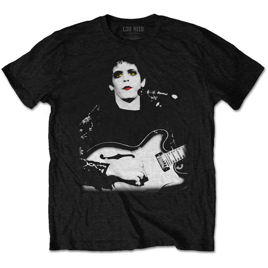 LOU REED UNISEX T-SHIRT: BLEACHED PHOTO