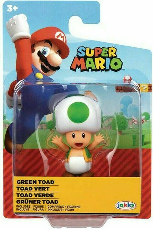 Super Mario 2.5" Figure Green Toad