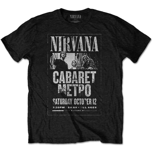 NIRVANA UNISEX T-SHIRT: CABARET METRO