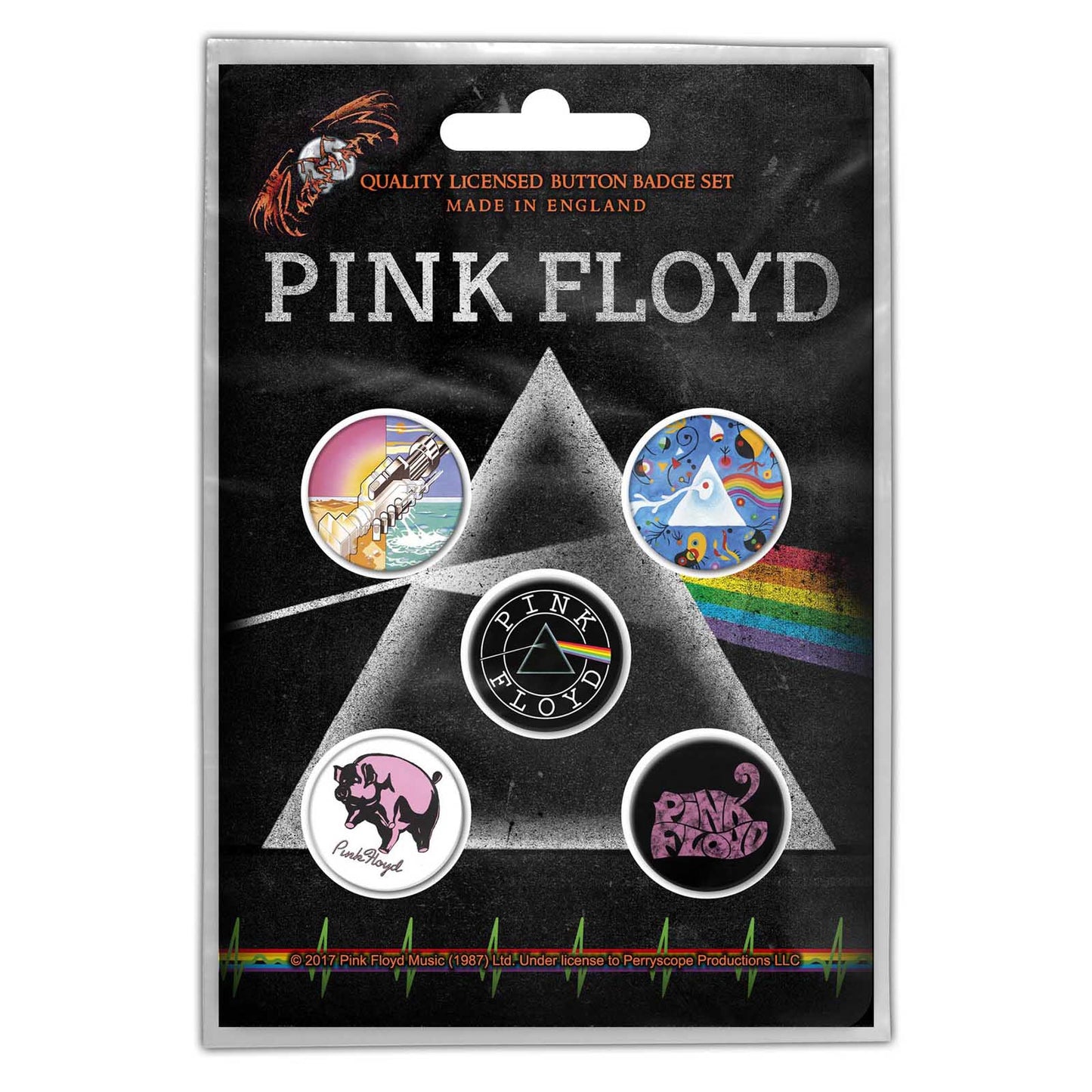 PINK FLOYD BUTTON BADGE PACK: PRISM