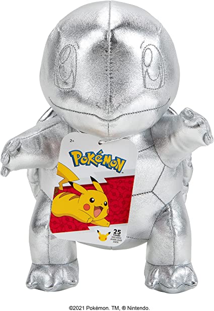 POKEMON 25TH CELEBRATION SILVER SQUIRTLE PLUSH