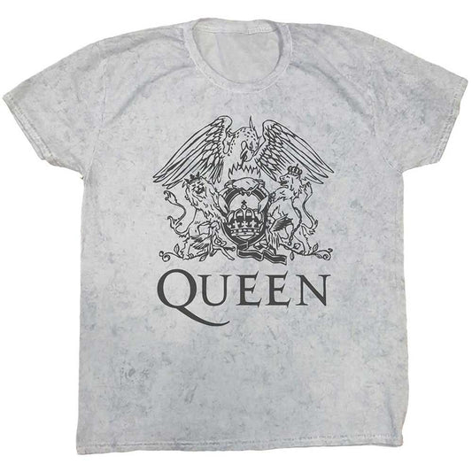 QUEEN UNISEX T-SHIRT: CREST (DIP-DYE)