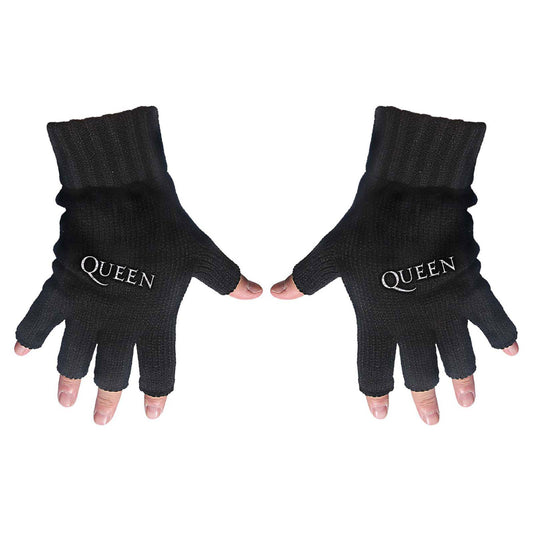 QUEEN UNISEX FINGERLESS GLOVES: LOGO