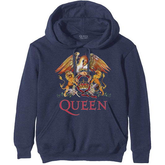 QUEEN UNISEX PULLOVER HOODIE: CLASSIC CREST