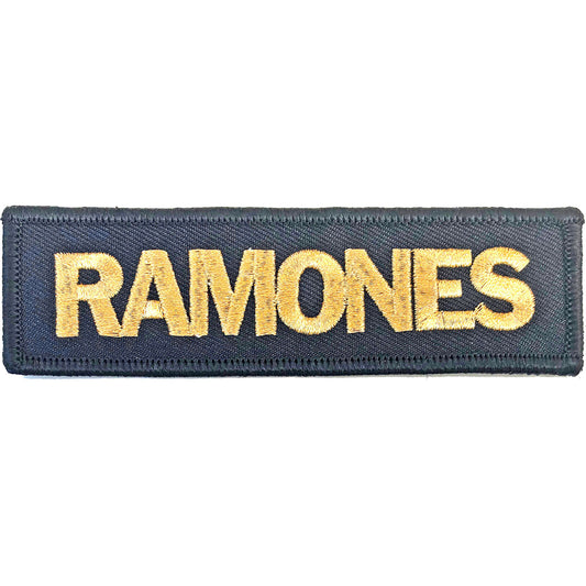 RAMONES STANDARD PATCH: GOLD LOGO